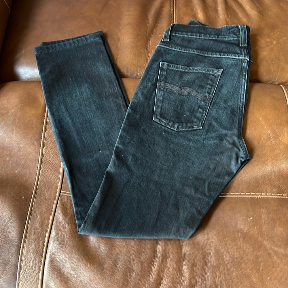 Nudie Jeans Lean Dean Black Sparkles men’s size 30x32